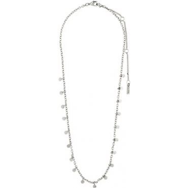 Pilgrim Silver Panna Disc Necklace