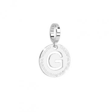Rebecca Silver Letter G Charm - Silver