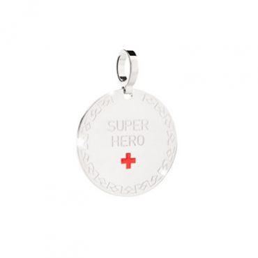 Rebecca Silver Super Hero Charm - Silver