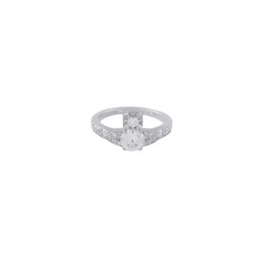 Vivienne Westwood Sterling Silver Crystal Ismene Ring - 54