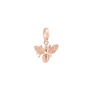 Rebecca Rose Gold Bee Charm - Rose Gold