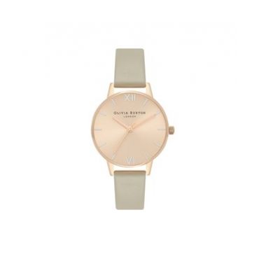 Olivia Burton Rose Gold & Grey Midi Watch - Rose Gold