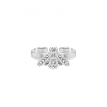 Olivia Burton Glitter Bee Silver Ring