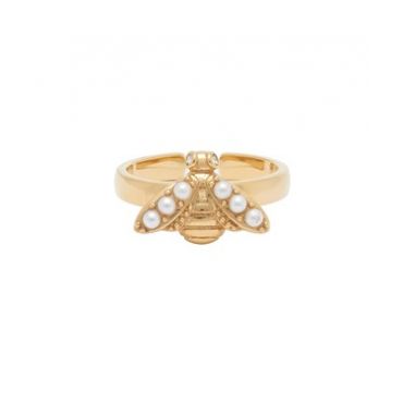 Olivia Burton Pearl Bee Gold Ring - 54