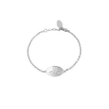 Vivienne Westwood Silver Tag Orb Bracelet - Silver