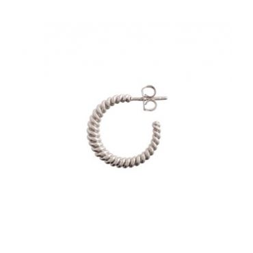 Olivia Burton Silver Rope Twist Hoop Earrings