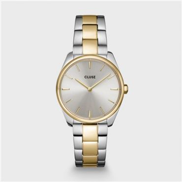 CLUSE Gold + Silver Feroce Petite Watch - Gold