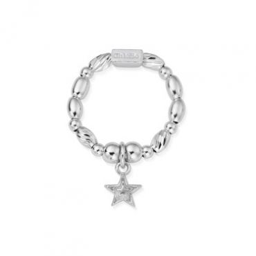ChloBo Silver Star Dust Ring - Silver