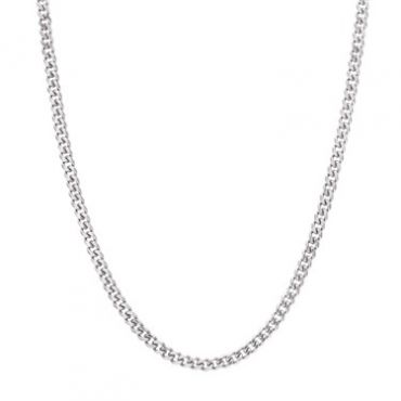 Over & Over 5mm Silver Steel Chain Necklace - Silver
