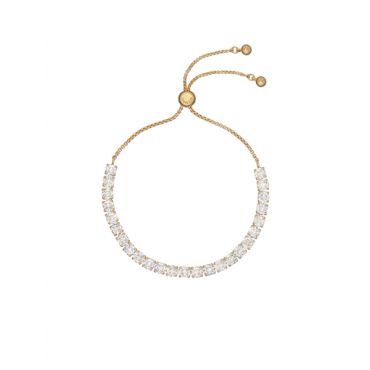 Ted Baker Gold Icon Crystal Bracelet - Adjustable