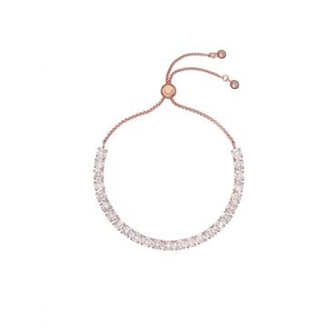 Ted Baker Rose Gold Icon Crystal Bracelet - Adjustable