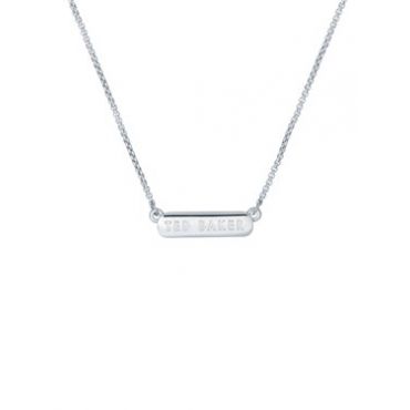 Ted Baker Silver Sparkle Bar Necklace - 48cm