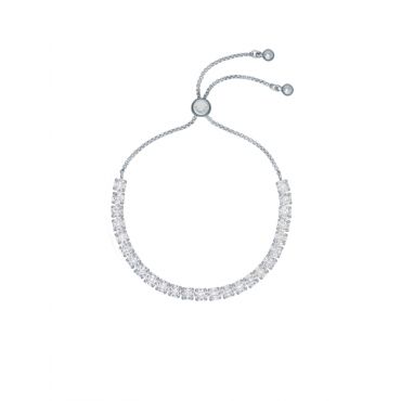 Ted Baker Silver Icon Crystal Bracelet - Adjustable