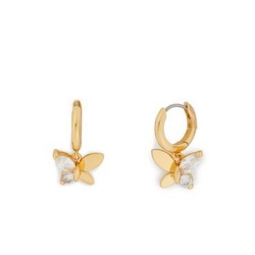 Kate Spade New York Gold Butterfly Huggie Earrings - Gold
