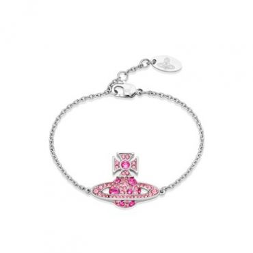 Vivienne Westwood Rose Crystal Francette Bracelet - Silver