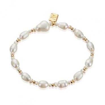 August Woods Gold Freshwater Pearl Bracelet - Gold