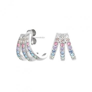 Olivia Burton Silver Rainbow Earrings - Silver