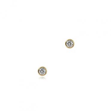 Seek + Find Calm Gold Stud Earrings - Gold