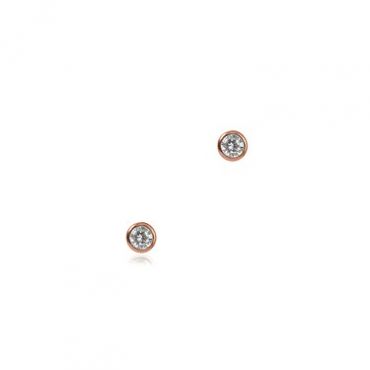 Seek + Find Calm Rose Gold Stud Earrings - Rose Gold