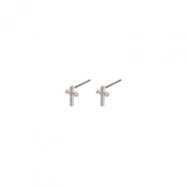 Pilgrim Silver Clara Cross Earrings