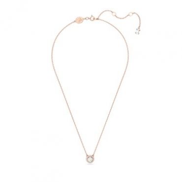Swarovski Constella Rose Gold Halo Necklace