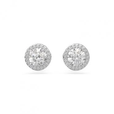 Swarovski Constella Silver Halo Earrings