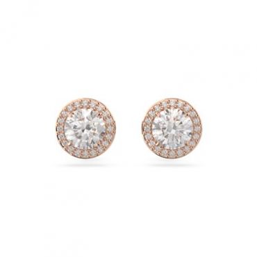 Swarovski Constella Rose Gold Halo Earrings