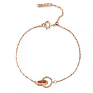 Olivia Burton Rose Gold Classic Interlink Bracelet - Rose Gold