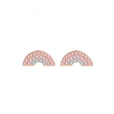 Olivia Burton Rose Gold Rainbow Earrings