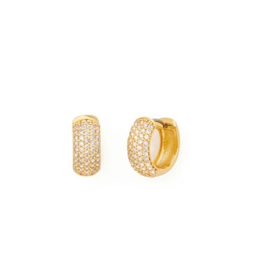 Kate Spade New York Gold Pavé Huggies - Gold