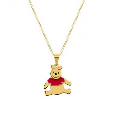 Disney Winnie The Pooh Necklace - Gold