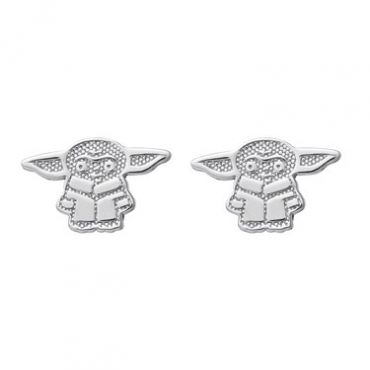 Disney Baby Yoda Earrings - Silver