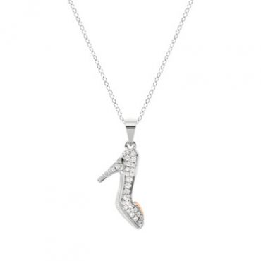 Disney Princess Cinderella Slipper Necklace - Silver
