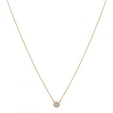 August Woods Gold Petite Halo Necklace - Gold
