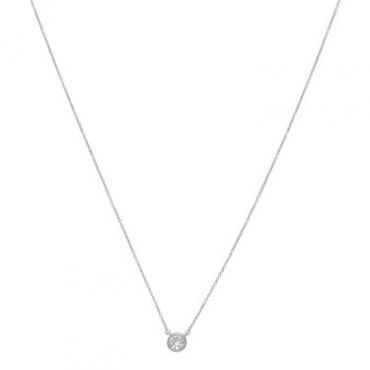 August Woods Silver Petite Halo Necklace - Silver