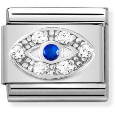 Nomination Silver Evil Eye Charm