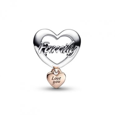 Pandora Love You Family Heart Charm