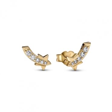 Pandora Gold Shooting Star Earrings