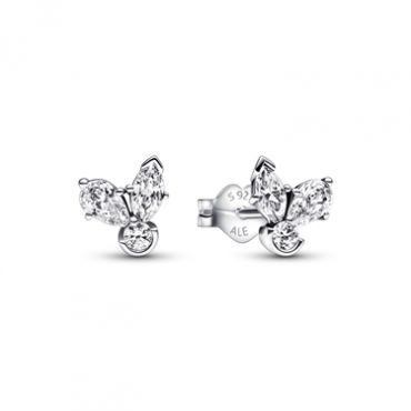 Pandora Sparkling Flower Cluster Earrings
