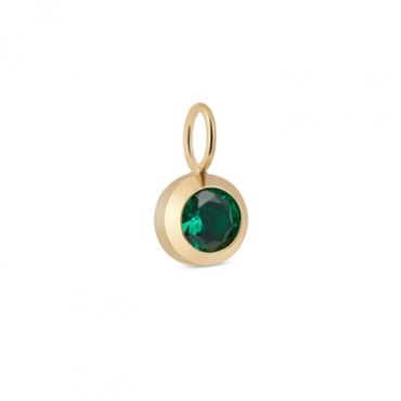 Over & Over Gold May Birthstone Charm - Gold