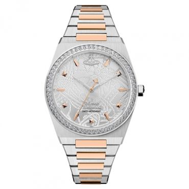 Vivienne Westwood Silver + Rose Gold Charterhouse Crystal Watch - Rose Gold
