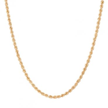 Argento Recycled Gold Twist Chain Necklace - 38cm