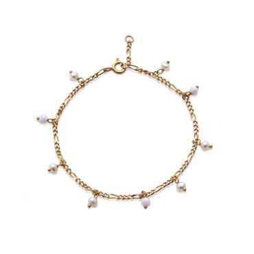 Maanesten Gold Lula White Bracelet