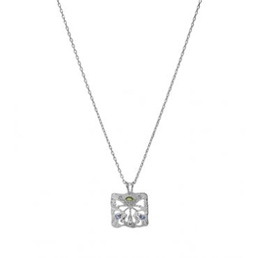 Maanesten Silver Annabella Moth Necklace