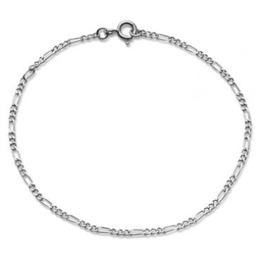 Maanesten Silver Figaro Bracelet