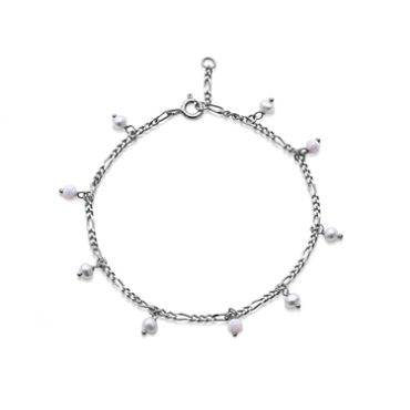 Maanesten Silver Lula White Bracelet