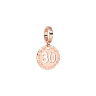 Rebecca Rose Gold 30 Charm - Rose Gold