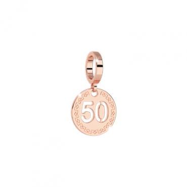 Rebecca Rose Gold 50 Charm - Rose Gold