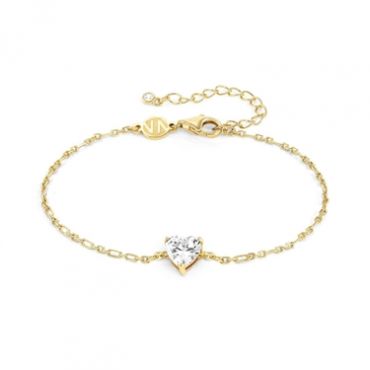 Nomination Sweetrock Gold Heart Bracelet - 16cm