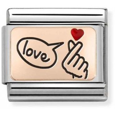 Nomination Finger Snap Love Charm